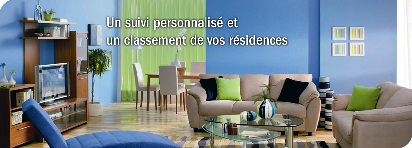 Un suivi personnalisé et un classement de vos résidences